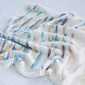 Crochet Pattern, Selah Baby Blanket Pattern, Easy Baby Blanket, Beginner Friendly, Quick, Simple Project, Baby Shower gift