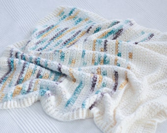 Crochet Pattern | Selah Baby Blanket Pattern | Easy Baby Blanket | Beginner Friendly | Modern Crochet | Baby Shower Gift