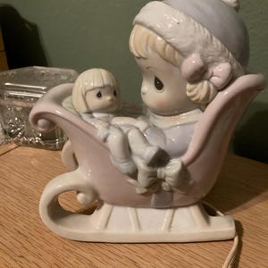 置物 90s  Precious Moments Light fixture Precious Moments Nightlight - Etsy