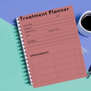 Treatment Planner Template, Therapist Documentation for Counseling Office, Therapy Treatment Plan, Psychotherapy Private Practice Forms.