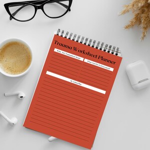 Trauma worksheet Planner, psychology resources, inner critic, boundaries, trauma, acceptance therapy, safety plan, planner, affirmations.