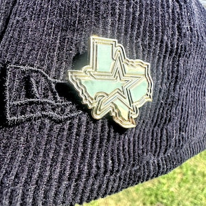 Gold Houston Enamel Pin