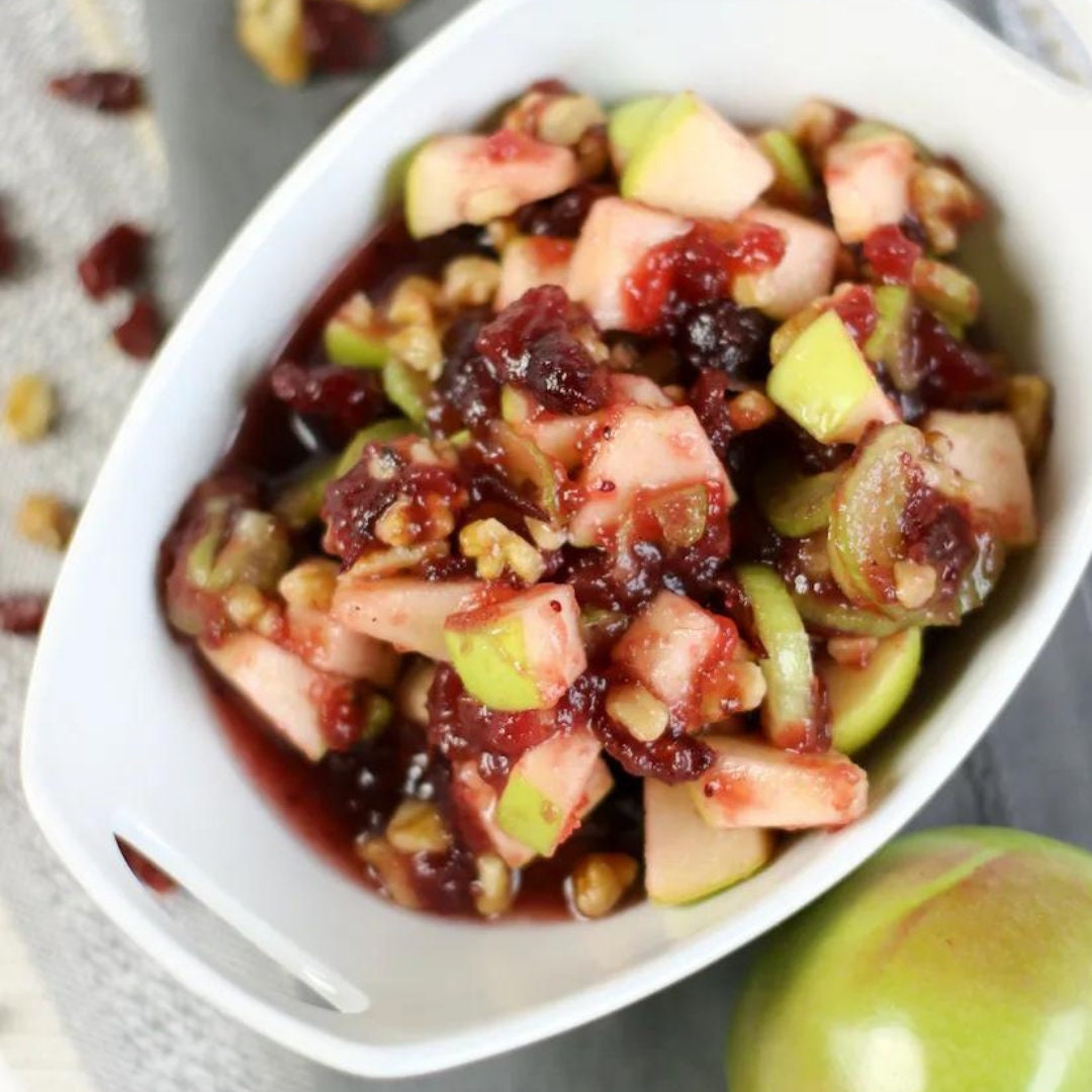 Delicious Homemade Classic Cranberry Apple Salad Printable PDF A4 ...