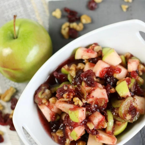 Delicious Homemade Classic Cranberry Apple Salad Printable PDF A4 Digital Recipe