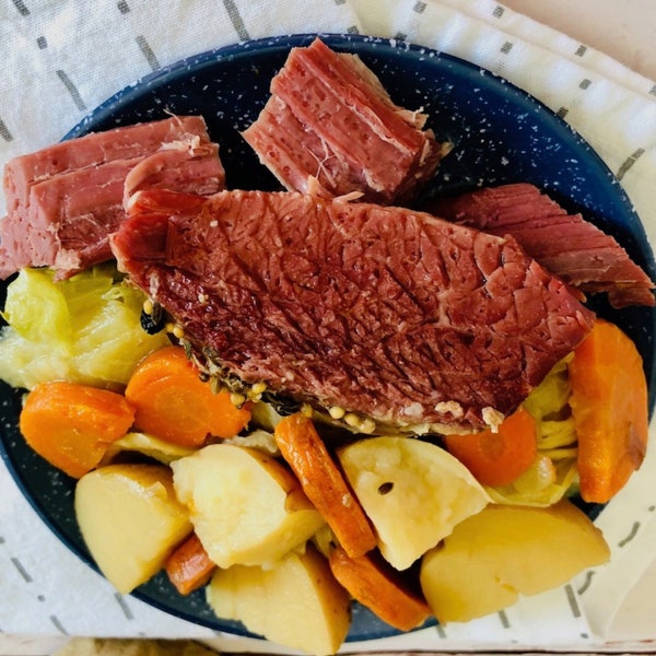 The Best Crock Pot Corned Beef and Cabbage Recipe Card - Digital Download A4 PDF