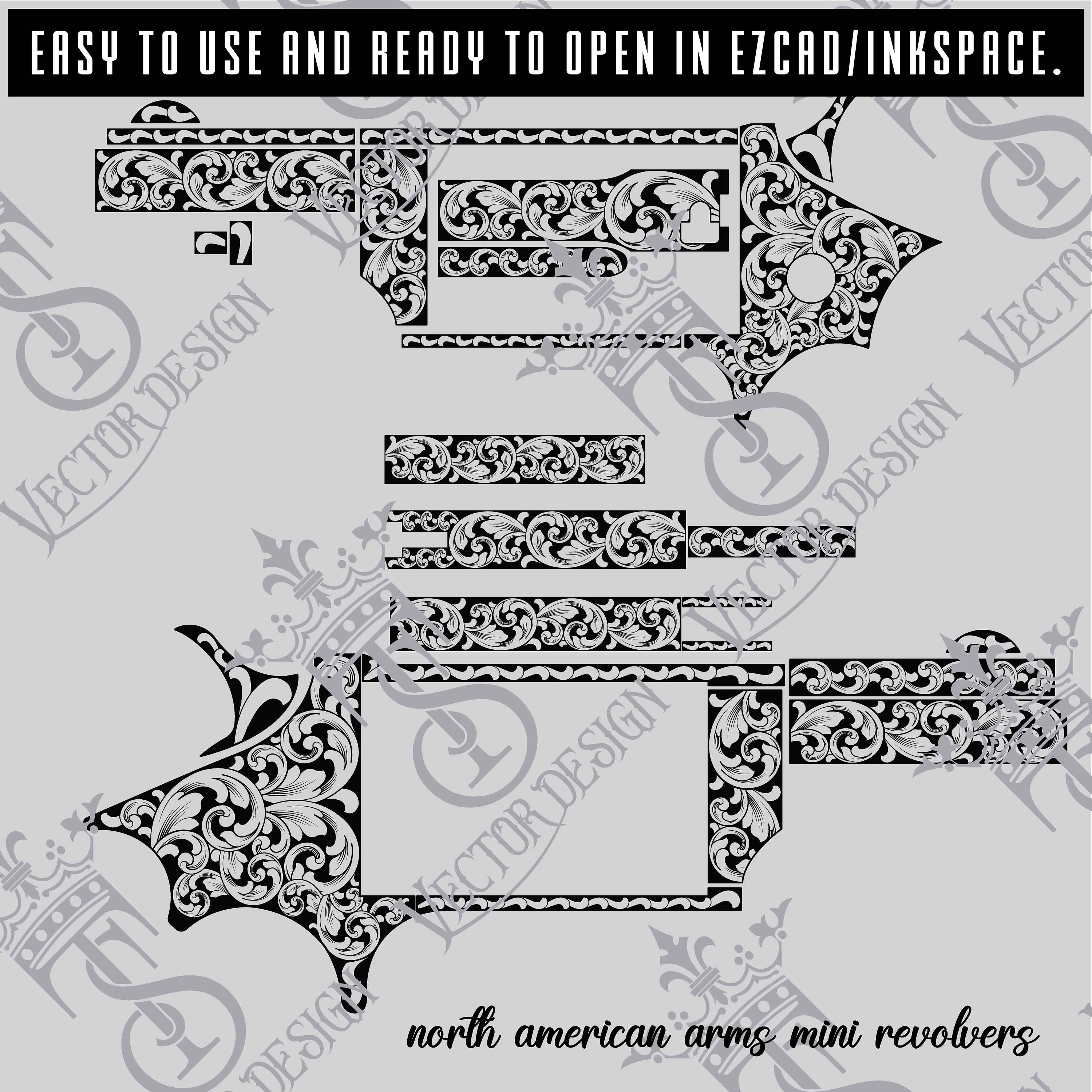 NAA-22MC Scroll Vector Design - Laser Engraving Files (digital