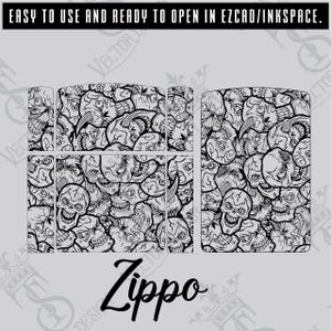 Zippo vector Design engraving files,pistol engrave,vector ,laser engraving svg dxf ai digital download