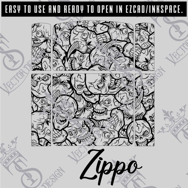 Zippo vector Design engraving files,pistol engrave,vector ,laser engraving svg dxf ai digital download