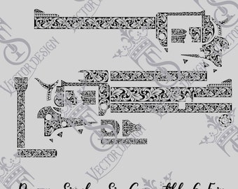 Ruger Single-Six 6.5in Scroll Vector Design (Digital Download)
