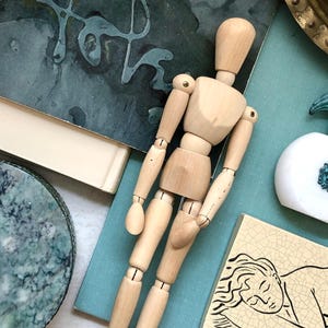Vintage Articulating Wood Mannequin | Artist Drawing Tool | Human Figure