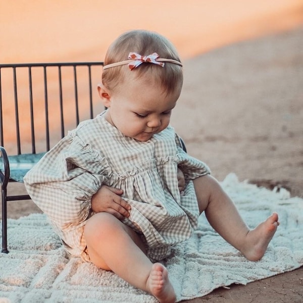 Kids Gingham Blouse Etsy