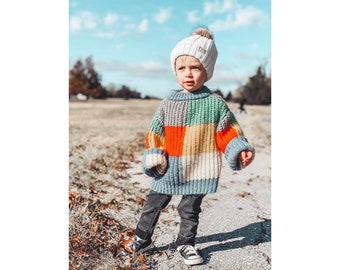Miley Knit, Sweater for Kids, Cozy Winter Fashion, Warm & Stylish Children's Clothing, Stylish Children's Apparel, Vibrant Winter Sweater