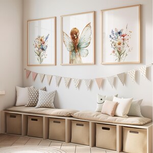 Fairy Themed Nursery, Enchanted Nursery, Fairy Art for Nursery, Girls ...