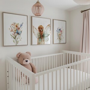 Fairy Themed Nursery, Enchanted Nursery, Fairy Art for Nursery, Girls ...