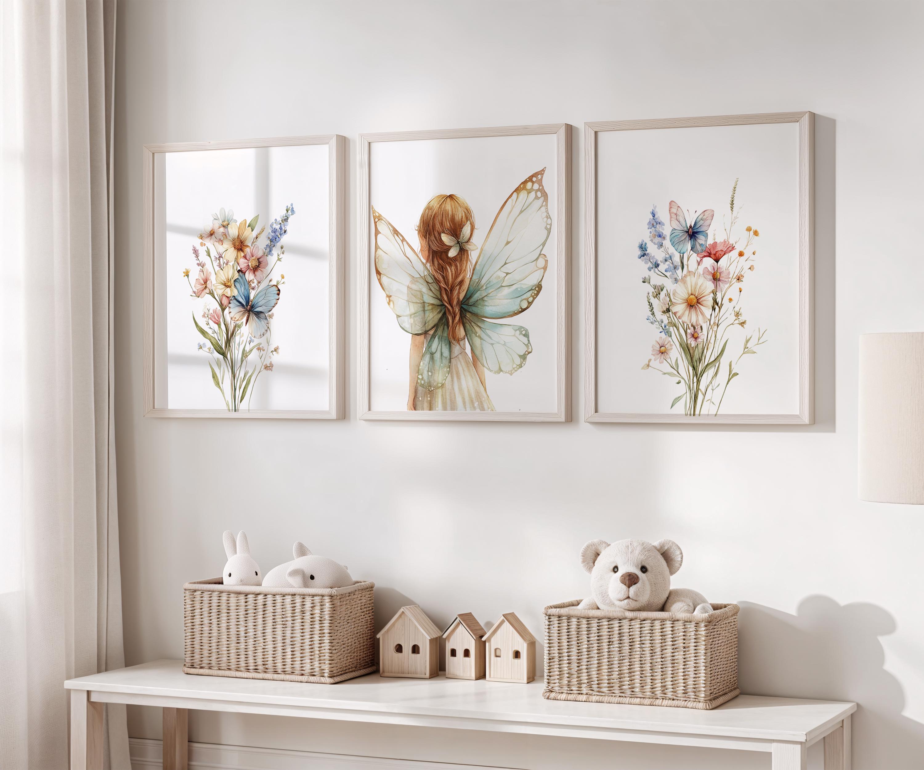 Fairy Themed Nursery, Enchanted Nursery, Fairy Art for Nursery, Girls ...