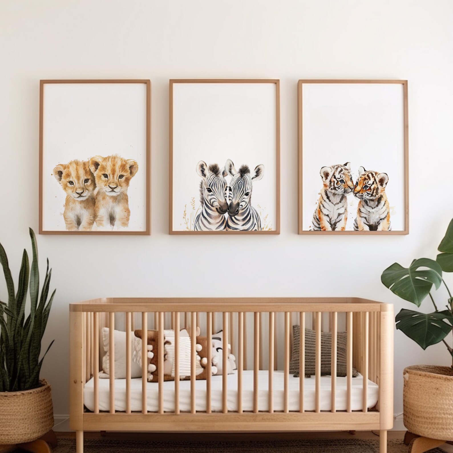 DIGITAL Twin Nursery Wall Art, Safari Twin Wall Art, Twin Nursery Decor ...