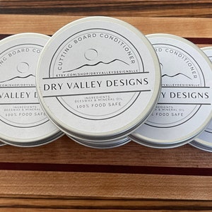 Cutting Board Conditioner, 4oz. Food grade organic beeswax and mineral oil