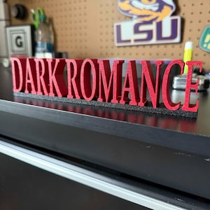 Dark Romance Bookshelf Decor Bookish / BookTok Accessory - 3D Printed - Book Decor - Reader Gift