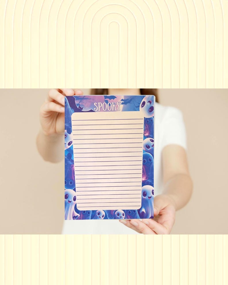 Spooky Ghost Notepad - Etsy