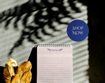 Anpassad anteckningsblock med svamp – Cottagecore Stationery, personligt skrivblock