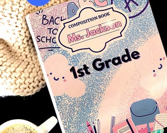 Cahier de composition personnalisé pour enseignant : planificateur de cours personnalisé