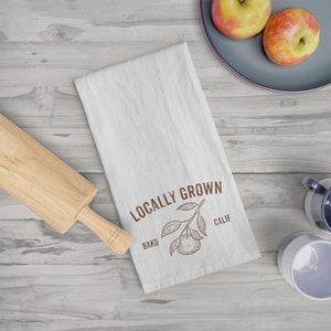 Locally Grown BAKO Tea Towel, Bakersfield Tea Towel