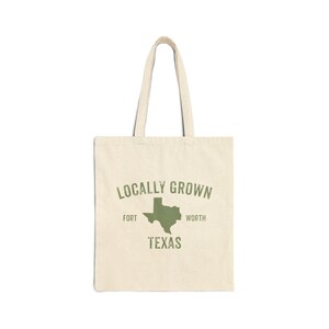 Borsa per la spesa in tela di Fort Worth coltivata localmente