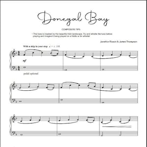 Donegal Bay - Easy Piano Sheet Music, Relaxing Piano