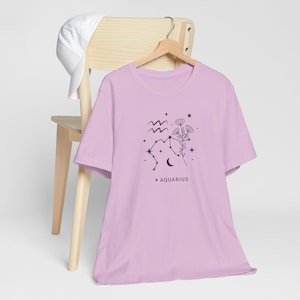 Zodiac Aquarius Unisex Jersey Short Sleeve Tee