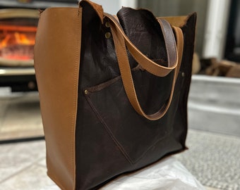 The Rustic Tote| Leather Large Tote