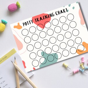 Potty Training Chart Prints | Potty Chart | Potty Training