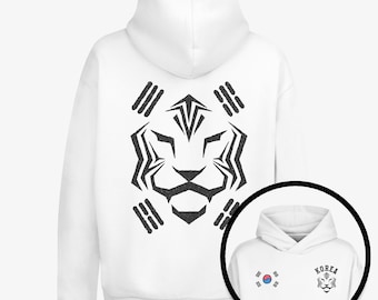 Korean Tiger Soccer Football Merch- Inspired by World Cup / Unisex Hoodie / K-Pop, K-Drama, K-Fashion, Unique Korean-Inspired Merch