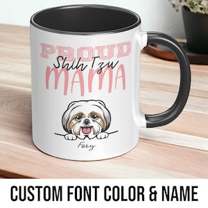 Personalized Shih Tzu Mom Mug: Dog Lover Gift