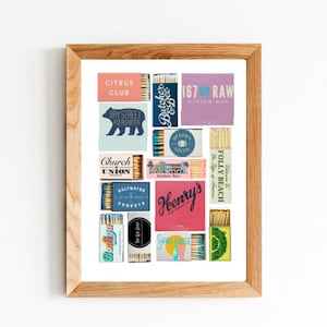 Charleston Matchbook Print