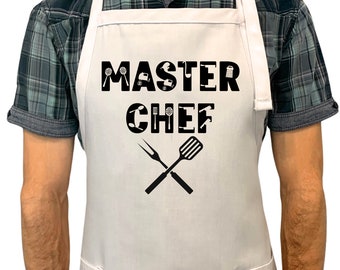 Chef Daddy Apron, Fathers Day Gift For Daddy, Grill Father Apron