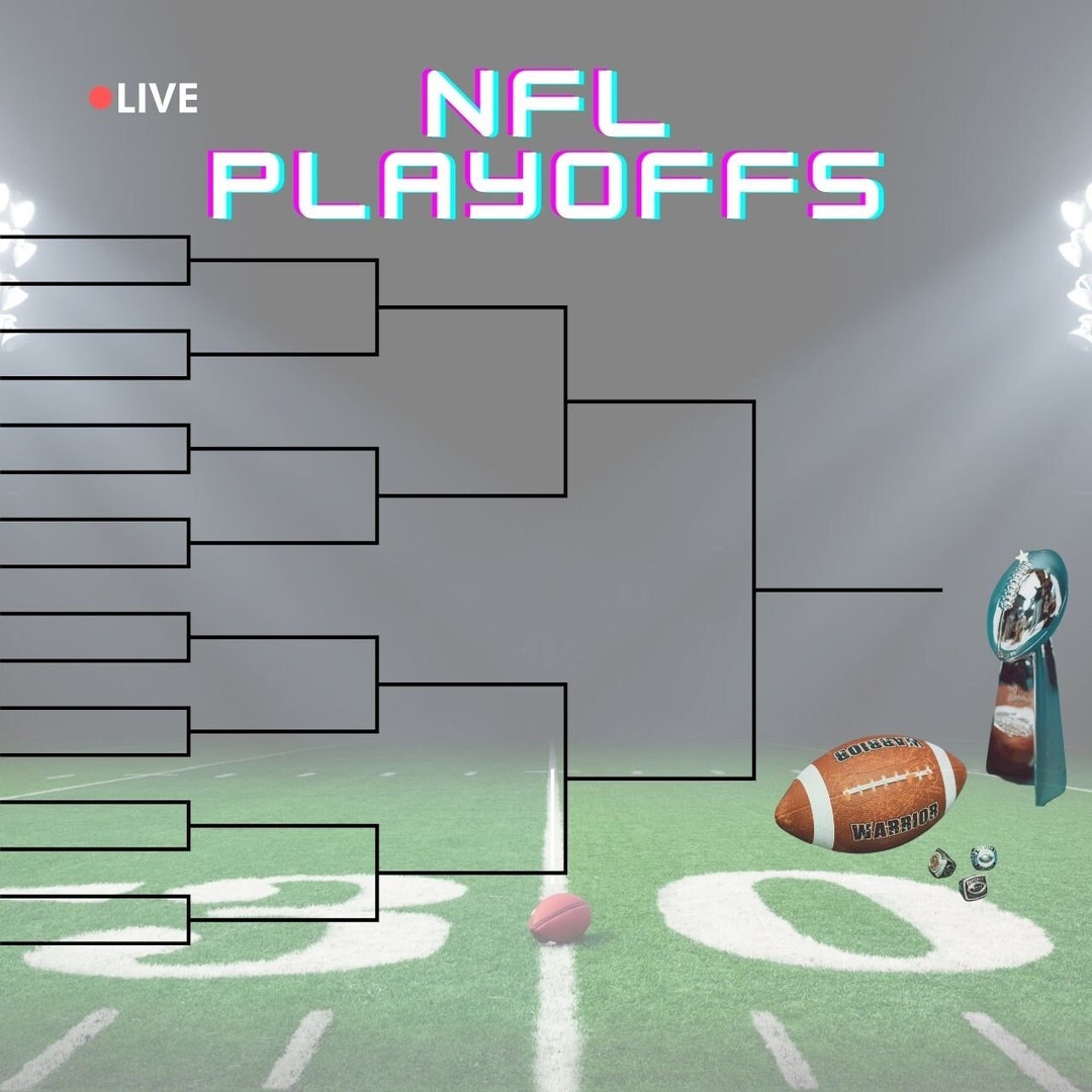 NFL Playoff Bracket Printable Download Etsy