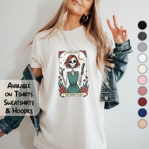 Custom Halloween Hairstylist Shirt Tarot Card Hair Stylist Tshirt Personalized Gift for Hairstylist Tee Hairstylist Gift for Hairdresser