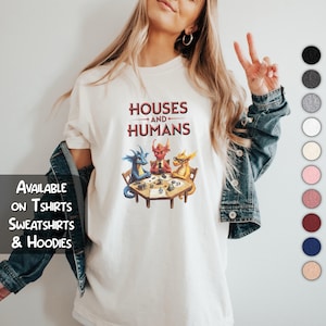 Houses and Humans D&D Shirt Dungeons and Dragons Gift for Dungeon Master Shirt DM shirts Funny DnD Shirt Vintage DnD Sweatshirt DnD Gifts