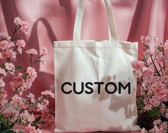 Customized  Tote Bag - Personalized for Her, Great for School, Work, or Grocery Shopping, Ideal Mother's Day  Gift, Gift Idea, Library Bag