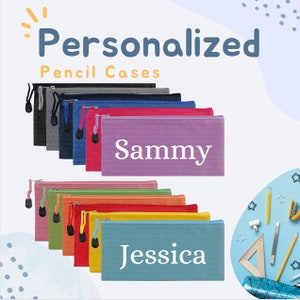 Trousse personnalisée, trousse avec nom, trousse à maquillage avec nom, trousse de voyage personnalisée, cadeau de rentrée scolaire, cartable de rentrée scolaire