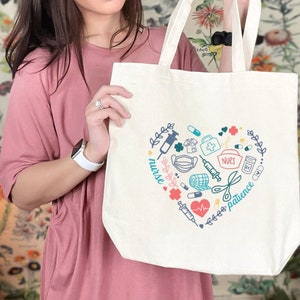 Personalized Nurse Tote Bag Etsy UK