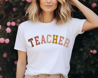 TEACHER Shirt, Teacher Tshirts, Cute Teacher T-Shirt, Teacher Appreciation T-shirt, Gift for Teacher, Teacher Tee, Personalized Teacher Gift