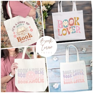 Sac fourre-tout pour amoureux des livres, sac fourre-tout personnalisé pour amoureux des livres, sac cadeau rat de bibliothèque, sac de bibliothèque d'école, sac fourre-tout livresque, sac de livre pour amoureux des livres, cadeau pour elle