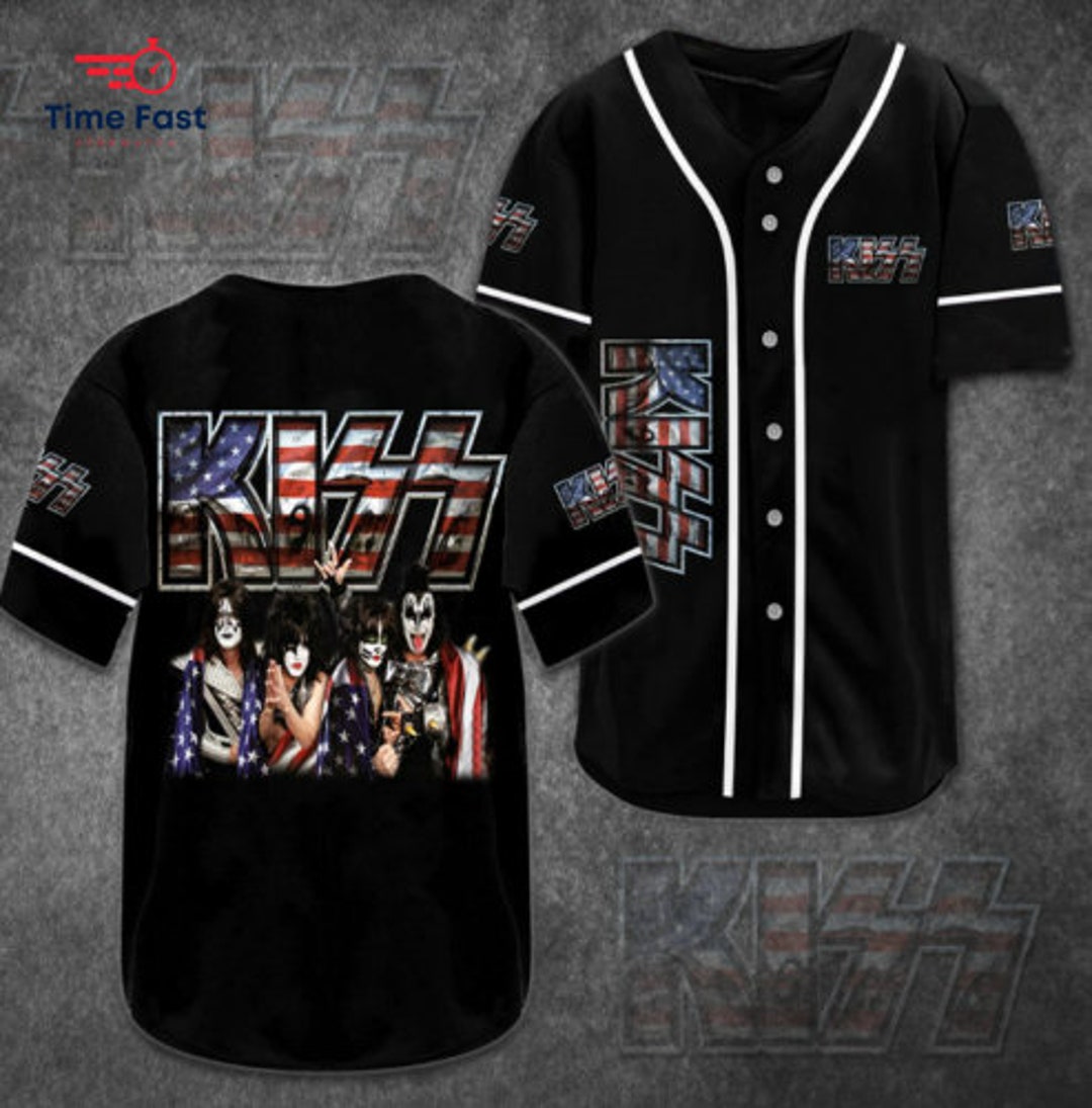 Personalized Kiss Band Baseball Jersey Shirt Etsy