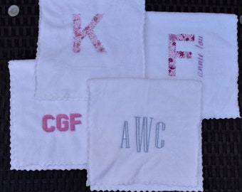 Custom Embroidered Burp Cloth | Newborn and Baby | Font and Color Options | Personalized | Baby shower gift | New Mom
