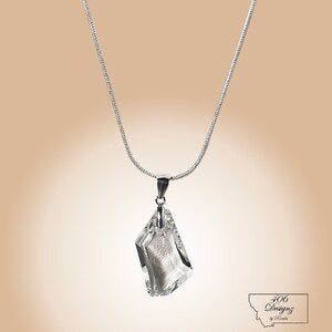 Clear Swarovski De-Art Crystal Pendant (24mm) Necklace on Sterling Silver or 14K GF Chains