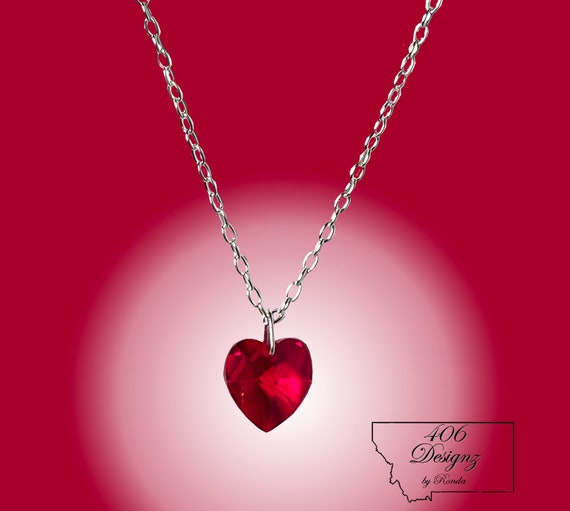 Collana Cuore Rosa Con Cristallo E Catena – Donna, Argento/oro – Lega Metallica - Foto 3