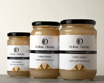 Organic Gold Sea Moss Gel: Wildcrafted in St Lucia, Made to order in the UK.