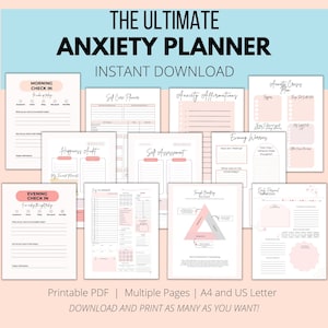 Der ultimative ANGST-PLANER | 42 Seiten | Sofort Download | Druckbare PDF Bild 1