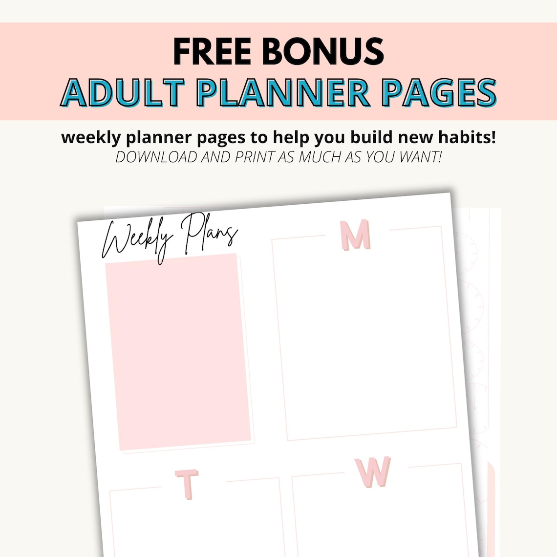 Kids Printable Planner – Daily and Weekly Planner for Kids, School ...